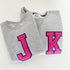 Customizable Patch Sweatshirt - Single Letter Chenille Patch